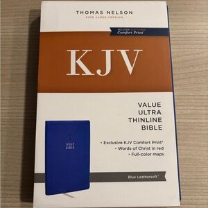 King James Version Holy Bible: Value Ultra Thinline (Blue Leathersoft)